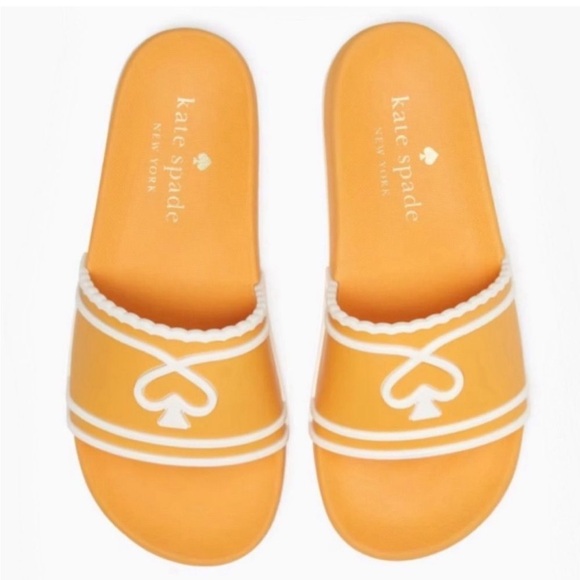 kate spade Shoes - ♠️Kate Spade Brigitte Pool Slide, Sunset Blaze Orange